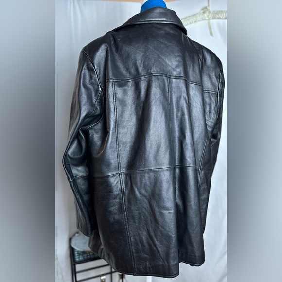 Pelle Studio Genuine Leather Coat With Zipper and Pockets Plus Size 2X - Picture 3 of 10